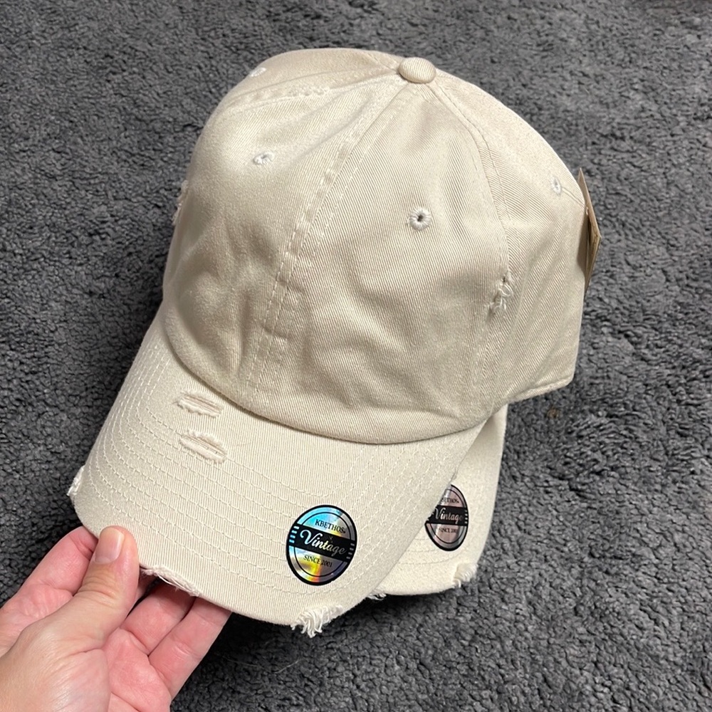 Distressed Baseball Hat - Picture 2 of 6